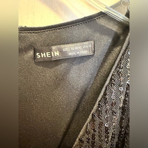 SHEIN Tassel Draped Dress Elegant V
Neck Sleeveless Party Flapper - Picture 9 of 10